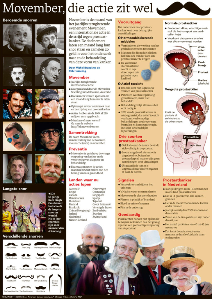 MOVEMBER, DIE ACTIE ZIT WEL SNOR